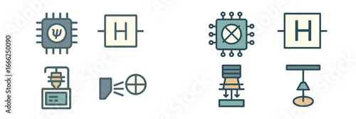Quantum Computing Circuit Symbols and Processes
