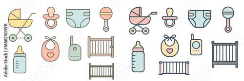 Baby Essentials Collection with Stroller and Crib