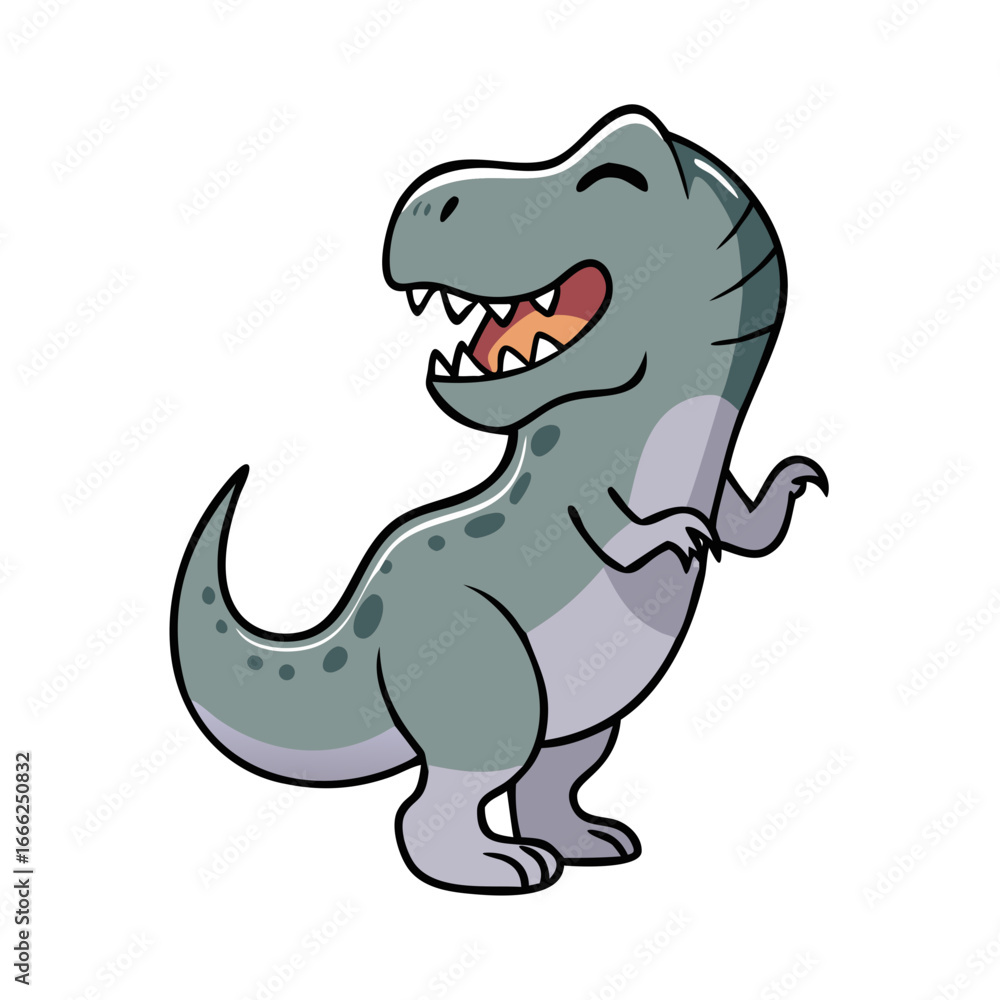 Naklejka premium tyrannosaurus rex dinosaur vector