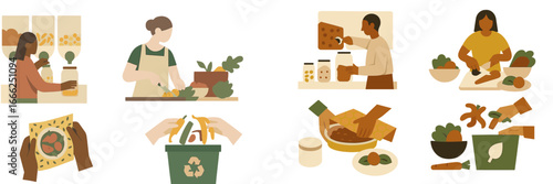 Sustainable food preparation and waste management