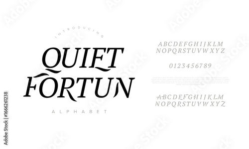 Quift Fortun Elegant serif display font with stylish alternates, perfect for branding, luxury design, packaging, and modern editorial projects