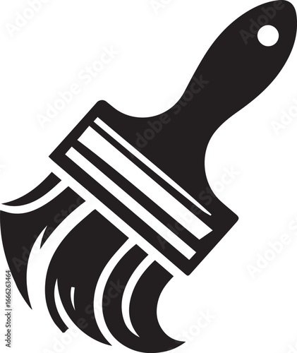 Paint brush icon. vector isolated on white background