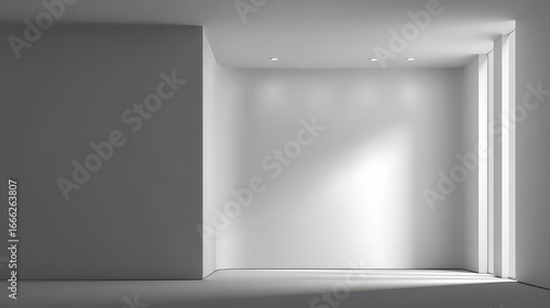 Wallpaper Mural Empty Modern Interior With Natural Light Torontodigital.ca