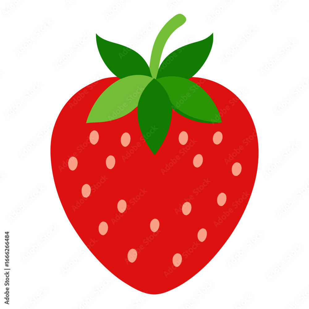 Fototapeta premium “Strawberry Vector AI Artwork | Generative AI & Linocut Silhouette Design”