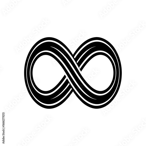 Abstract infinity loop vector graphic timeless infinite symbol elegant seamless design