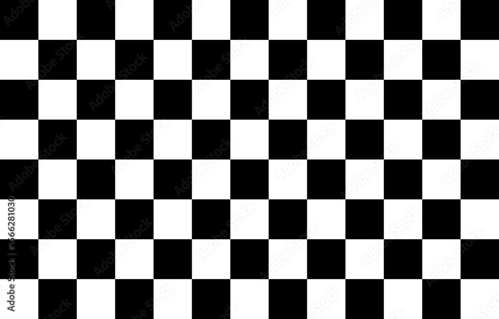 Fototapeta premium 白黒の市松模様 104マス 13×8 