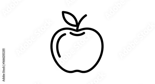 vector illustration of an apple