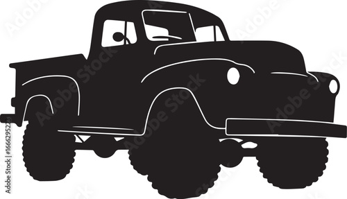 old truck vector