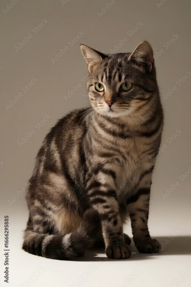 Obraz premium Minimalist Cat Aesthetic with Clean and Elegant Design