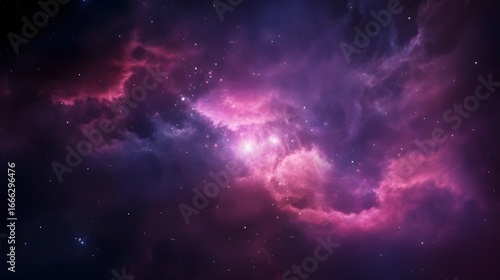 Stunning Purple Galaxy Night Sky Brimming with Sparkling Stars and Nebula Clouds Perfect for Cosmic and Astronomical Designs abstract space background