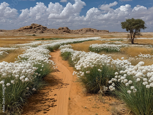A field of psyllium plants ...