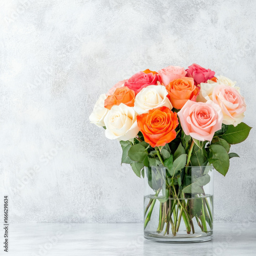Roses In Vase Isolated