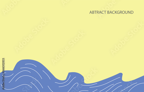 Blue waves shape background illustration design