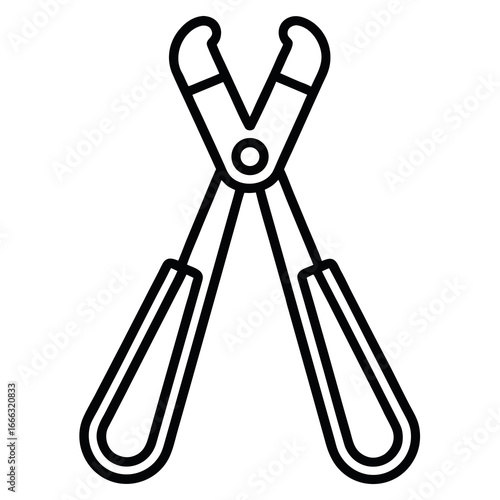 Vector art of nail clipper tool