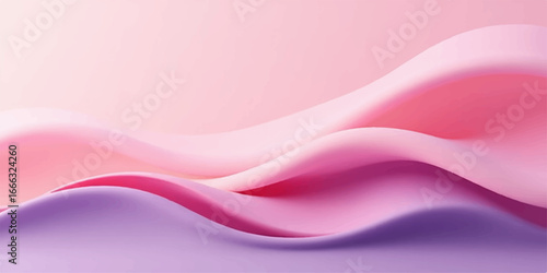 Pink silk and satin abstract background with flowing waves and soft fabric design