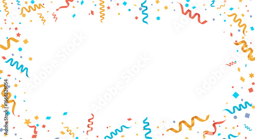 Celebrate and decorate with festive confetti and ribbons for special occasions and parties