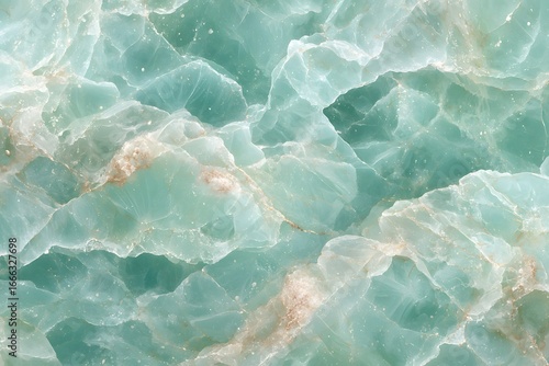 Abstract close-up of beautiful turquoise stone with natural patterns and textures, showcasing the unique veining
