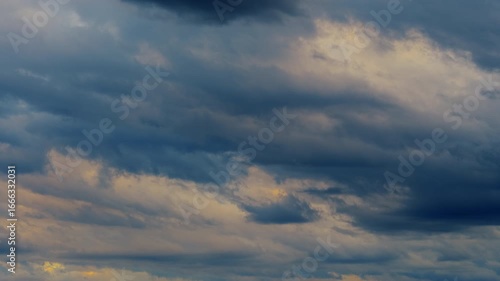   white clouds and blue sky time lapse