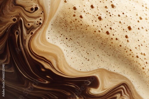 Coffee foam abstract pattern