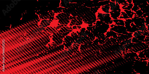 red black brush wrap car sticker pattern abstract banner sporty lines red black color combination grunge brush pattern racing motorcycle design.
