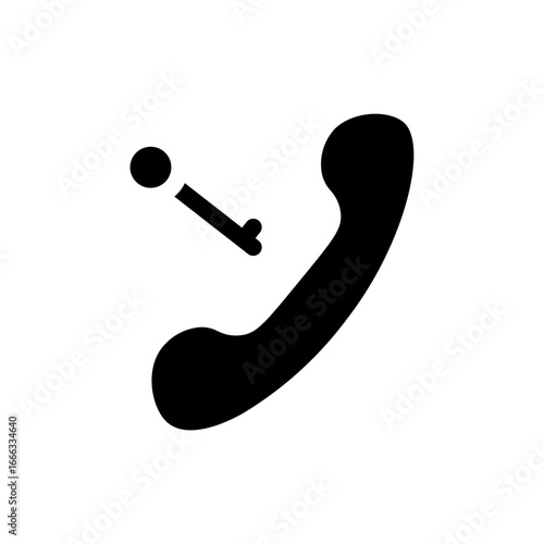 telephone glyph icon