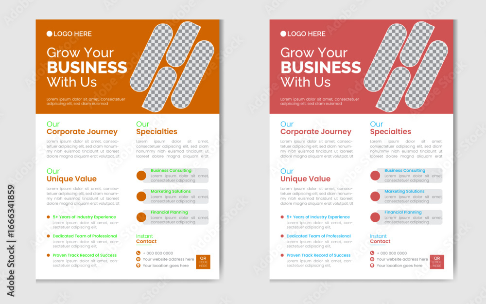 Naklejka premium Minimal Creative Marketing Flyer Design
