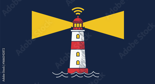 Lighthouse at Night