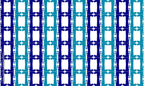 vintage two tone green and Blue rectangle block arrange in square vertical column grid  seamless Pattern design for fabric printing, vintage patter