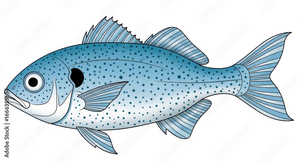 Naklejka premium Isolated Cartoon Fish