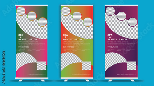 Spa and Beauty Salon Marketing Ad Roll Up Banner