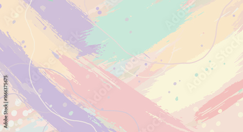 Pastel brush strokes background with a soft and gentle aesthetic creation