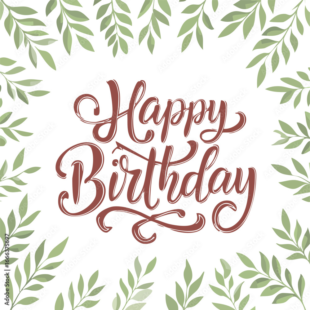 Obraz premium Happy Birthday lettering inscription background
