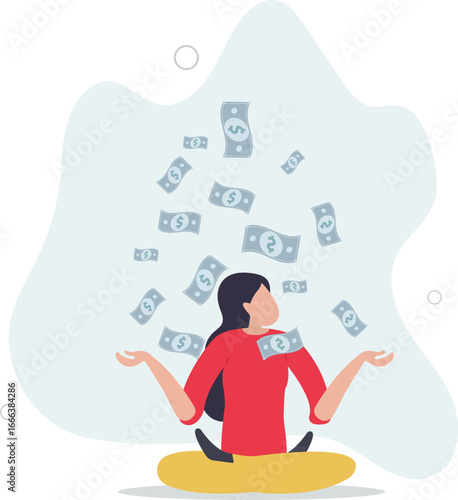 Financial guru or expert, behavioral finance mindfulness for wealth management, money and investment advisor concept.life and employment of people.