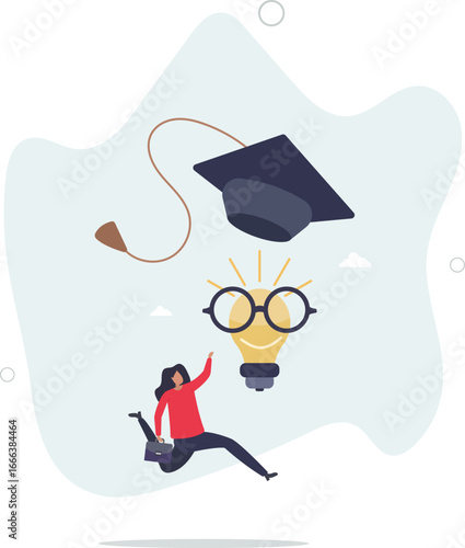 Education or knowledge is power to build creativity, idea or solution, academic or training course concept.life and employment of people.