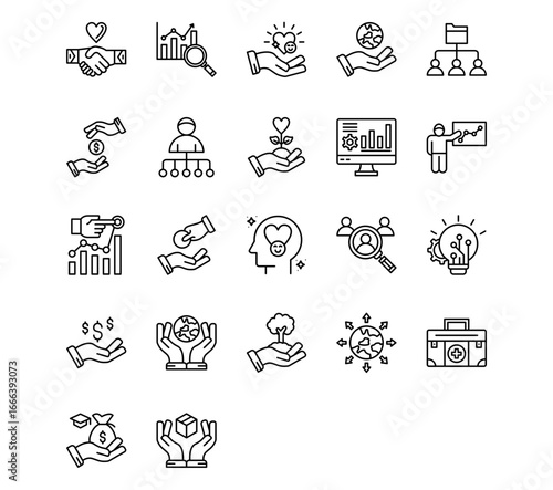 фотографія Survey Line Vector Icons