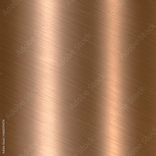 Brushed Copper Metal Texture Seamless Pattern Background.