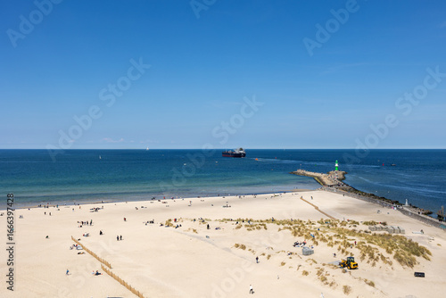 Blick über Warnemünde