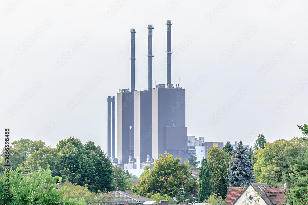 Obraz premium Türme am Heizkraftwerk