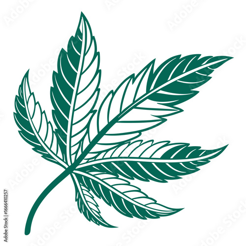 Clean Tea Leaf Logo Design
