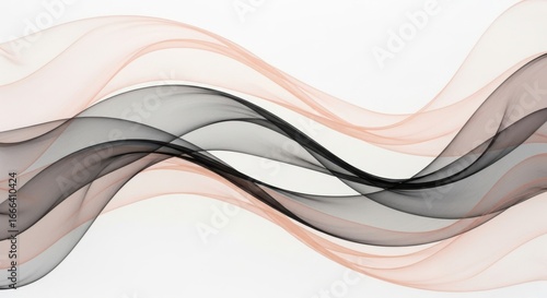 Flowing Waves of Fabric in Delicate Hues