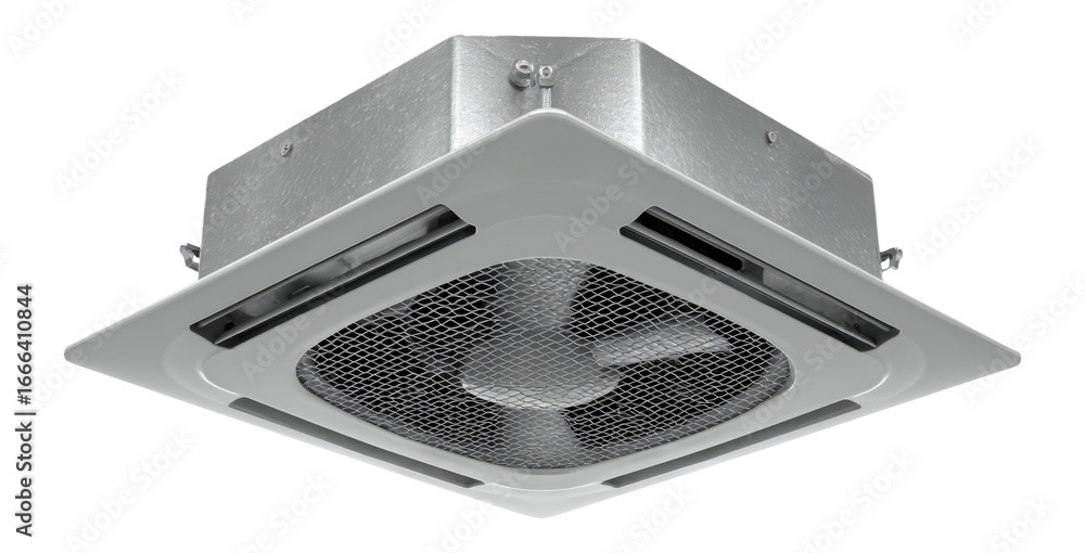 Fototapeta premium Isolated Ceiling Ventilation Fan on Transparent Background