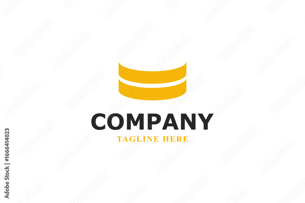 Fototapeta premium gold coins and financial logos