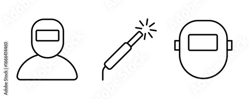 Welding icon vector isolated on white background