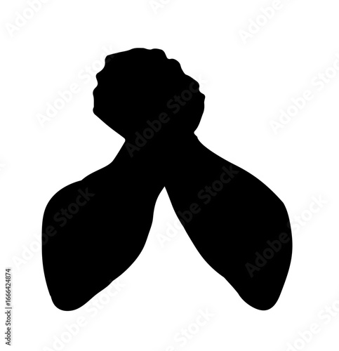 Hand wrestling contest. Vector drawing