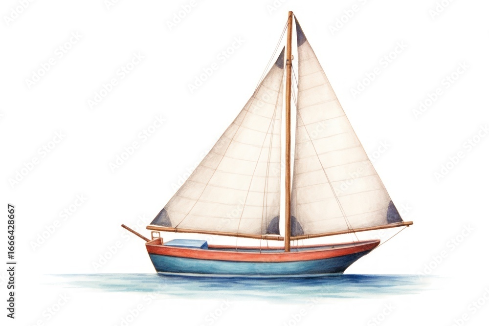 Fototapeta premium Sailboat sailboat watercraft vehicle.