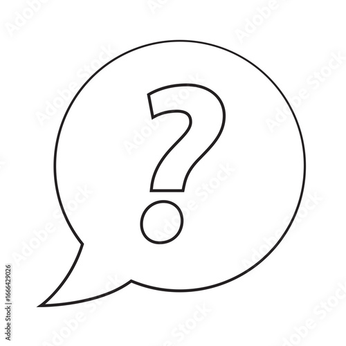 Question Mark In A Bubble
