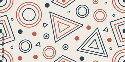 Subtle Geometric Abstract Seamless Pattern Background (Earthy Tones D)