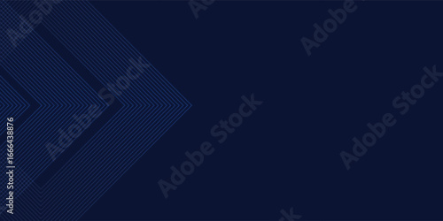 Sophisticated dark blue background featuring ascending chevron patterns composed of thin light blue lines, evoking themes of progress and technology