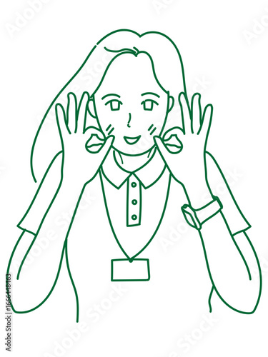 女性　イラスト