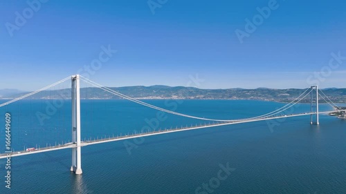 Magnificent Drone Pullback from Osman Gazi Bridge – Stunning 4K Aerial View